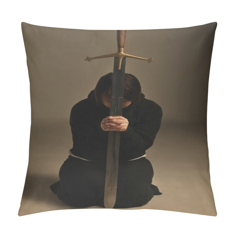 Personality  Person Kneeling With A Sword pillow covers