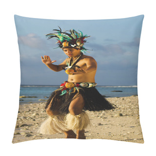 Personality  Young Polynesian Pacific Island Tahitian Man Dancer Pillow Covers
