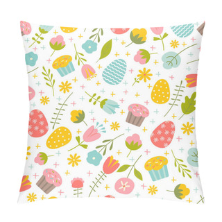 Personality  Seamless Background On Easter Theme Pillow Covers