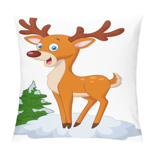 Personality  Cute Cartoon Deer Pillow Covers
