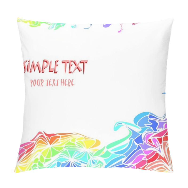 Personality  Сolorful background with simple text pillow covers