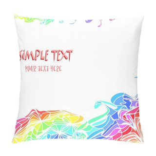 Personality  Сolorful Background With Simple Text Pillow Covers