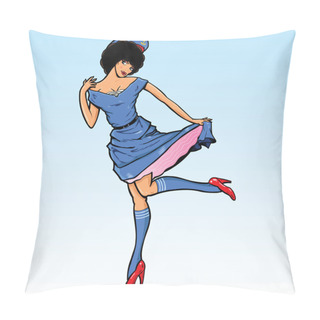 Personality  Sailor Girl Pin Up Illustration Pillow Covers