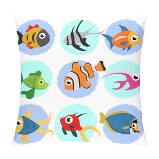 Personality  Cartoon Fish Set Pillow Covers