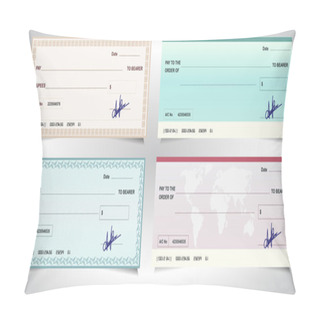 Personality  BANK CHECK, Bank Cheque Pillow Covers