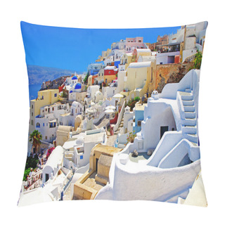 Personality  Amazing Romantic Santorini Island, Greece Pillow Covers