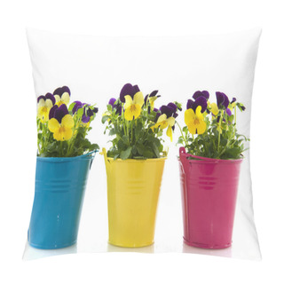 Personality  Yellow And Purple Violets Pillow Covers