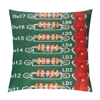 Personality  Resistors And Leds Pillow Covers
