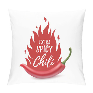 Personality  Extra Spicy Chili Paper Poster Template. Pillow Covers