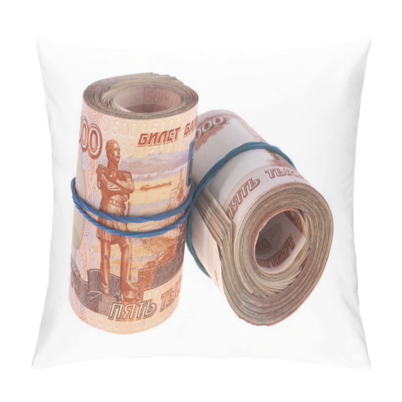 Personality  Two Packs Of Five Thousandth Russian Banknotes Tapered Rubber Pillow Covers