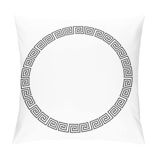 Personality  Greek National Antique Round Pattern Pillow Covers