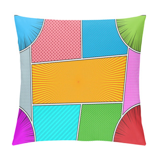 Personality  Comic Book Bright Composition Pillow Covers