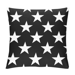 Personality  Stars Seamless Pattern Big White Pillow Covers