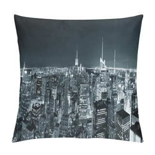 Personality  New York City Manhattan Skyline At Night Pillow Covers