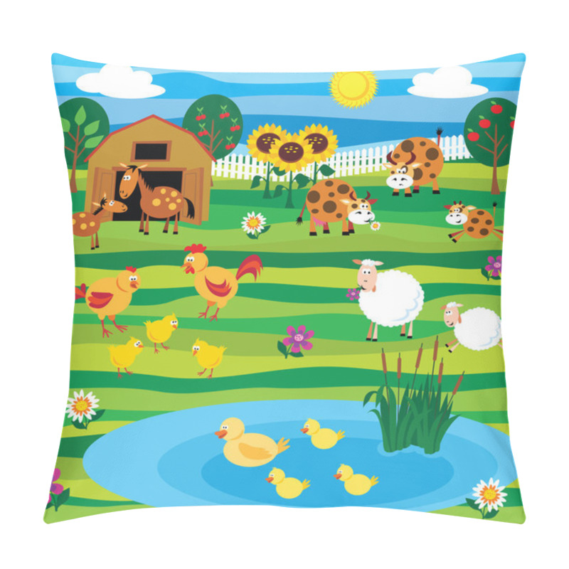 Personality  Farm set pillow covers