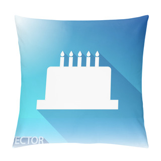 Personality  Birthday Cake Icon Pillow Covers