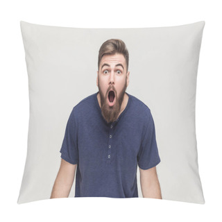Personality  Shocked Adult Man  Pillow Covers