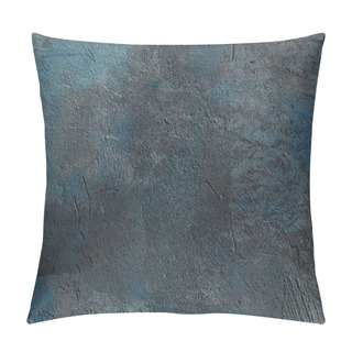 Personality  Close-up View Of Dark Rough Wall Textured Background, Full Frame View  Pillow Covers