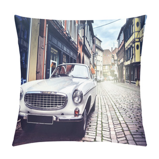 Personality  Retro Car In Old City Street Pillow Covers