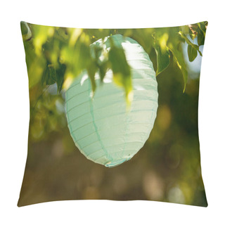 Personality  Focused Sphere Lantern-like Branch. Bright And Captivating Macro Photography. Pillow Covers