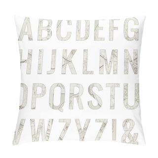 Personality  Watercolor Alphabet Letters Pillow Covers