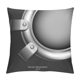 Personality  Abstract Metallic Background. Vector Design Pillow Covers