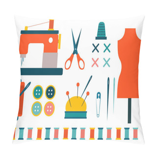 Personality  Set Of Sewing Accessories With Accessories For Clothing. Pillow Covers