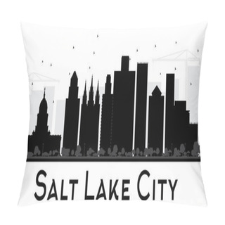 Personality  Salt Lake City City Skyline Black And White Silhouette. Pillow Covers