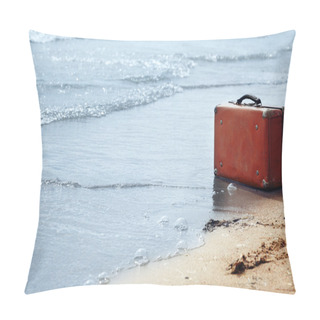 Personality  Loneliness On The Beach Pillow Covers