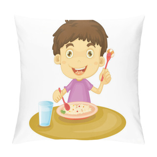 Personality  Child Eating Pillow Covers