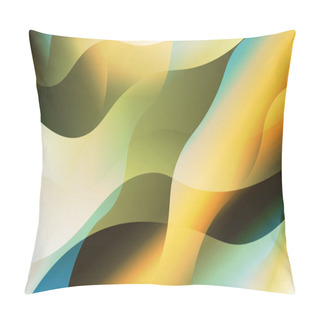 Personality  Blurred Decorative Design In Abstract Style With Wave, Curve Lines. Design For Your Header Page, Ad, Poster, Banner. Vector Illustration With Color Gradient. Pillow Covers