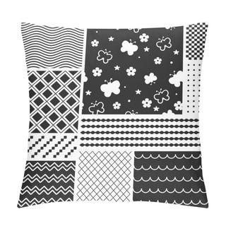 Personality  Absract Seamless Patterns Set Pillow Covers