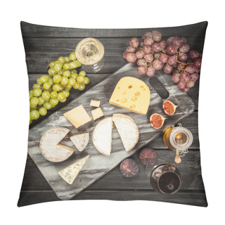 Personality  Wine And Cheese Pillow Covers