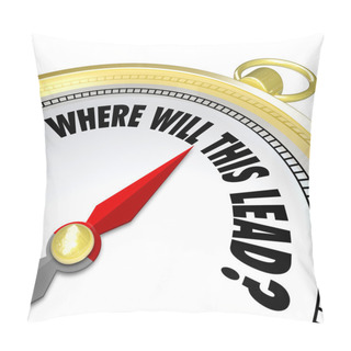 Personality  Where Will This Lead Question Compass New Direction Pillow Covers