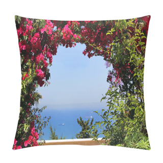Personality  Landscape With Flowers And The Sea Pillow Covers