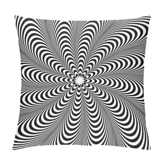 Personality  Radiating Lines Pattern Pillow Covers