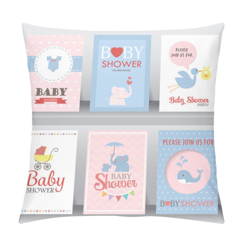 Personality  baby shower invitation cards pillow covers
