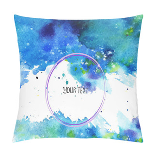 Personality  Watercolor Abstract Background Pillow Covers
