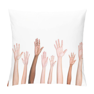 Personality  Diverse Ethnicity Hands Variation Pillow Covers