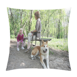 Personality  Enjoying In Public Park Pillow Covers