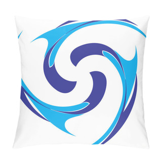 Personality  Abstract Color Swirl Wave Pillow Covers
