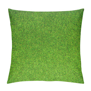 Personality  Green Field Grass Background, Full Frame Foliage Texture Pillow Covers