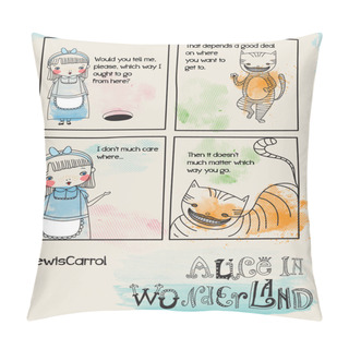 Personality  Alice In Wonderland Quotes Pillow Covers