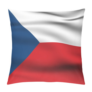 Personality  Czech Republic Flag. Pillow Covers