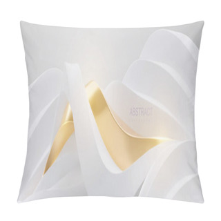 Personality  Abstract Background With Futuristic Curvy Landscape Pillow Covers