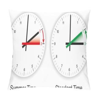 Personality  Daylight Saving Time, DST, Summer Time Pillow Covers