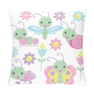 Personality  Insect Vector Illustration Pillow Covers