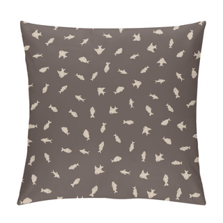Personality  Fish Seamless Pattern Background Pillow Covers