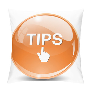 Personality  Tips Button Icon Pillow Covers