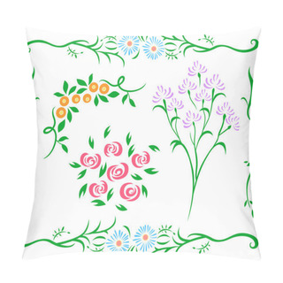 Personality  Decorative Flower Set Pillow Covers